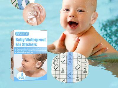 Waterproof Ear Stickers Baby Waterproof Ear Protector for Swimming Showering  (10 Pieces)