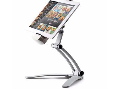 2-in-1 Kitchen Universal Tablet Holder Wall Mount Stand for 7-11 Inch Tablets