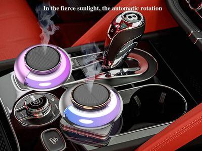 Solar Rotating Car Air Freshener Car Fragrance Diffuser Solar Energy Rotating Aromatherapy Diffuser