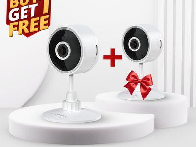 Buy Powerology WiFi Smart Home Camera 105° Wide Angle & Get 1 FREE