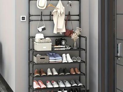 Clothes Stand and Shoe Organizer Rack (4 or 5 Layers) 