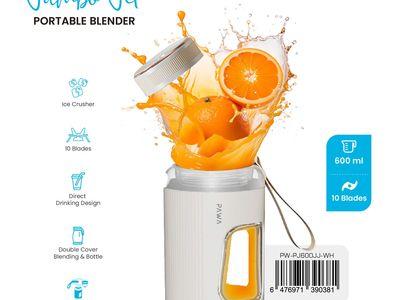 PAWA Portable Blender with Dual Lid 600ml 80W