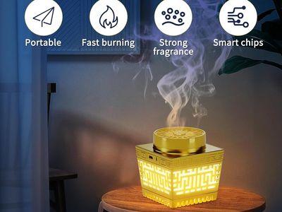 Illuminated Quran Incense Burner and Smart Azan Clock