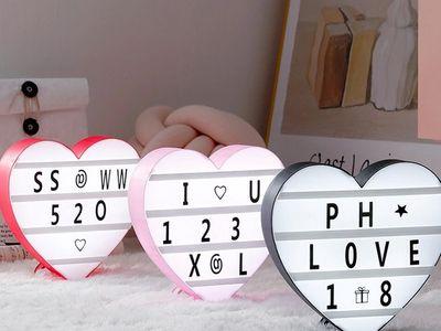 LED Heart Shaped Message Light Box