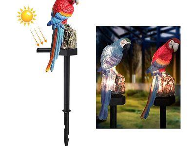 Parrot Solar Light Outdoor Waterproof Garden Lawn Plug Landscape Light