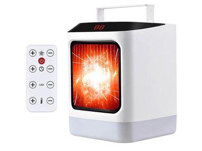 2-in-1 Cold Warm Dual Mode Digital Display Portable Desktop Mini Heater 