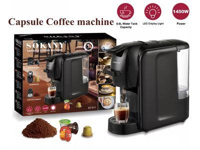 Sokany 1450W Multiple Capsule Espresso Coffee Machine Capsule Coffee Maker