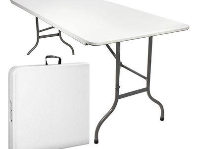 Plastic Garden Table - Folding Picnic Table - 180 x 75 x 74 cm