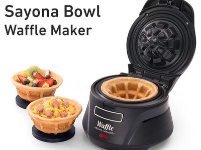 Sayona SWM-4207 Waffle Bowl Maker New Design