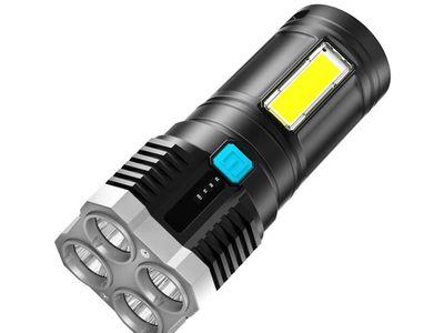 Super Bright Glare Flashlight Strong Light USB Long-range Light Flashlight Portable Torch