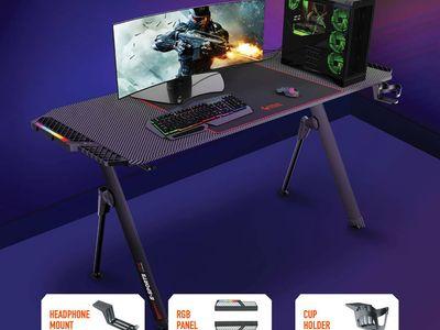 Porodo Gaming E-Sports RGB Desk - PDX513 Black