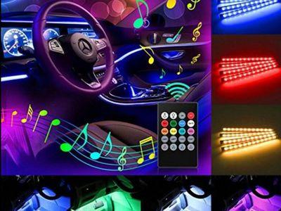 RGB LED 7 Color Car Interior Atmosphere LED Strip Lamp Light