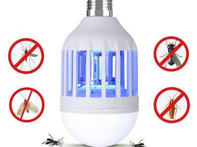 Mosquito Killer Lamp, Bug Zapper Light Bulb, Electronic Insect Killer, Fits in E26/E27 Light Bulb Socket, Mosquito Trap Night Lamp