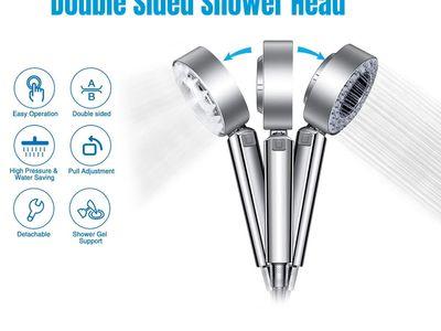 Double-Sided Shower Head Effluent Multi-Function Flower Handheld Sprinkler Hand-Held Shower Head