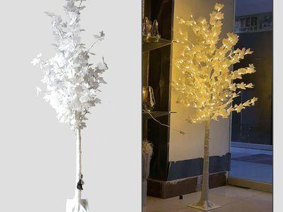 Artificial LED Leaf Tree White Plant for Home Decor