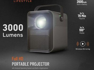 PORODO FULL HD PORTABLE PROJECTOR WITH 2600mAh BUILT-IN BATTERY