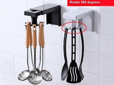 Kitchen Wall-Hook 360° Rotating Kitchenware Shovel Spoon Holder Hanger Storage