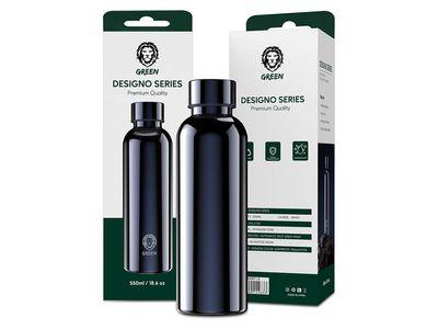 Green - Designo Series Stainless Steel Water Bottle 550ml