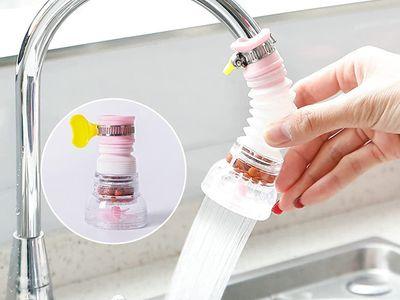 360 Rotating Kitchen Faucet Water Saving Anti Splash Faucet Extender Water Filter