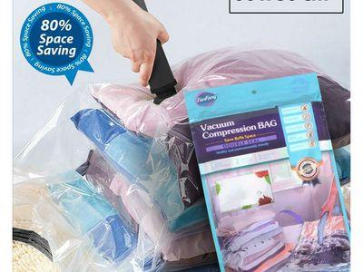 Vaccum Compression Bag Plastic Vaccum Storage Bag for Clothes (60x80 cm)