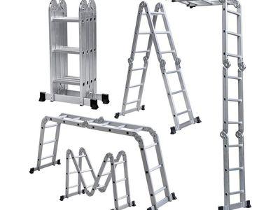 Multi-Purpose Multiple Position 6 Meters Aluminum Folding Ladder