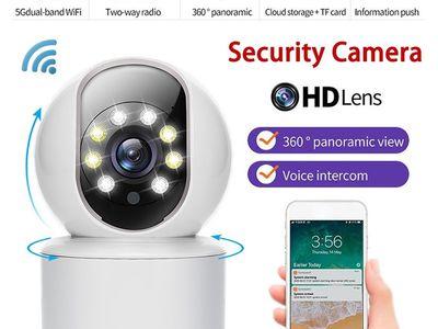 2MP IP Camera WiFi 1080P HD Mini Indoor Wireless Automatic Tracking Smart Home Surveillance Camera