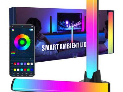 Smart LED RGB Flow Gaming Bluetooth Light Bar with Music Sync Modes With Remote Control