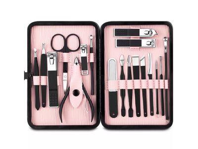 18pcs Nail Clipper Set High-quality Stainless Steel Nail Cutter Sharp Pedicure Scissors Manicure Tool Set