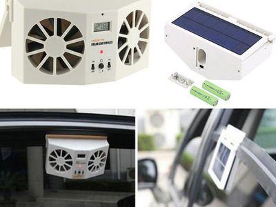 Solar Car Cooler Rechargeable Window Air Cooler