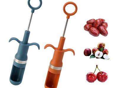 Professional Cherry Corer Fruit Core Pitter Remover, Portable Cherry Pitter Tool