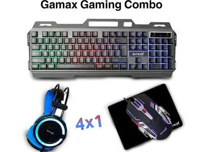 GAMAX CP-02 Gaming Combo 4 in 1 (backlit keyboard + mouse + mouse pad + headset)