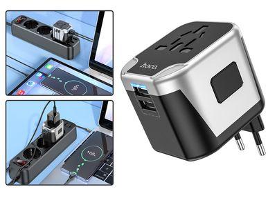 HOCO AC5 Level wall charger with USB plug adapter with LED light to check charging status