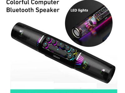 Gaming Computer Speakers, Wireless RGB Lighting Comfortable Eyes With 3.5mm Audio Interface