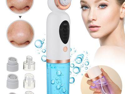 Electric Pore Cleaner and Blackhead and Pimple Removal Device with 5 Rechargeable Suction Heads