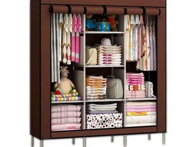 Large Portable Foldable Fabric Wardrobe Easy to Install Strong and Durable