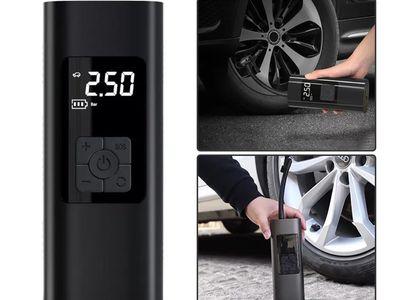 Portable Air Inflator Wireless Electric Air Pump With Digital Tire Pressure Gauge Rechargeable