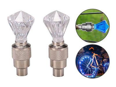 Set Of 2 Diamond Shape Car Tyre LED Lights with Motion Sensor Multicolor light