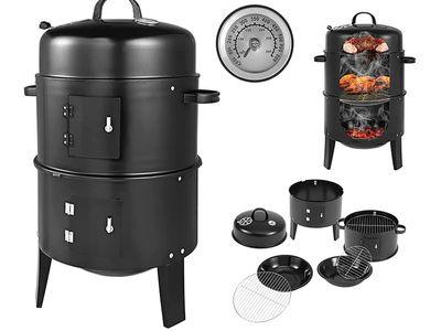 Barbecue Grill and oven in the form of a Multi-Use Barrel