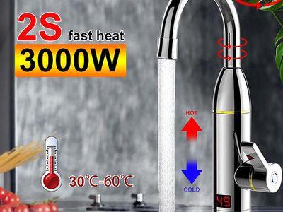 High-quality Faucet is Equipped with Stainless Steel Internal Heater with LED Display, Rotatable