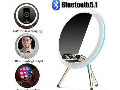 Magic mirror mobile phone wireless charging Bluetooth speaker beauty makeup mirror Bluetooth audio amplifier