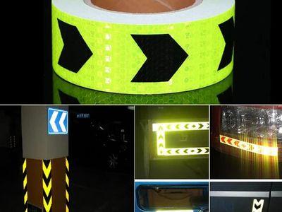 Scratch and Corrosion Resistant Reflective Safety Warning Tape Easy to Use and Can Be Removed Easily