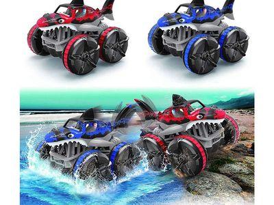 Four Wheel Drive RC Shark Car 360 Degree Rotation Good Flexibility And Resistance With 2.4GHz Remote Control