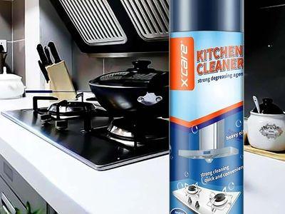 Foam Spray for Cleaning Kitchen Surfaces and Utensils 500ml, Quick Grease Remover, and Multi-Use 