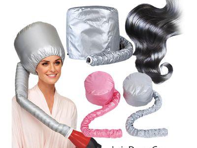 Soft Hair Drying Bonnet with Elastic Band Attaches To Hair Dryer For Moisturizing Hair Treatment