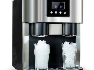 Ice Maker Machine Countertop 3 in 1 Portable Ice Maker with Cold Water Dispenser with a 1.8-liter Capacity