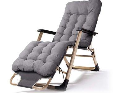 Foldable Zero-Gravity Chair Recliner With Detachable Cushions And Headrest