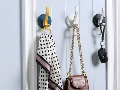 Plastic Door Hanger Self Adhesive Wall Hanger Nonslip Dampproof Wall Hook