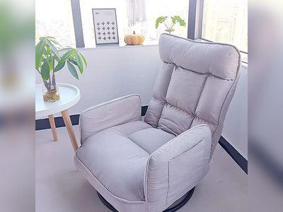 Comfortable 360-degree Swivel Chair with Five Adjustable Positions and a Side Pocket Storage