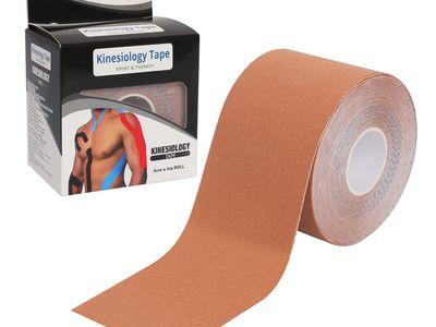 Sports Kinesiology Tape Roll of Elastic Water Resistant Tape for Support & Muscle Recovery