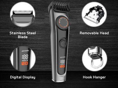 Porodo High-Precision Beard Trimmer With Digital Display